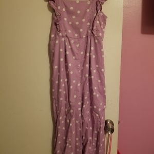 Carter's Polka Dot Flutter Jumpsuit